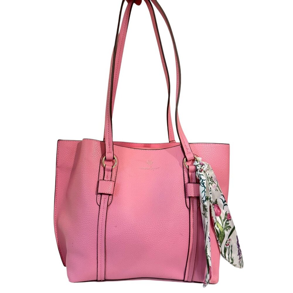 Nanette Lepore Women's Pink Leather Shoulder Bag - Picture 1 of 13